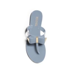 MICHAEL KORS Blue Jelly Kayden Bow Sandals - Size 6